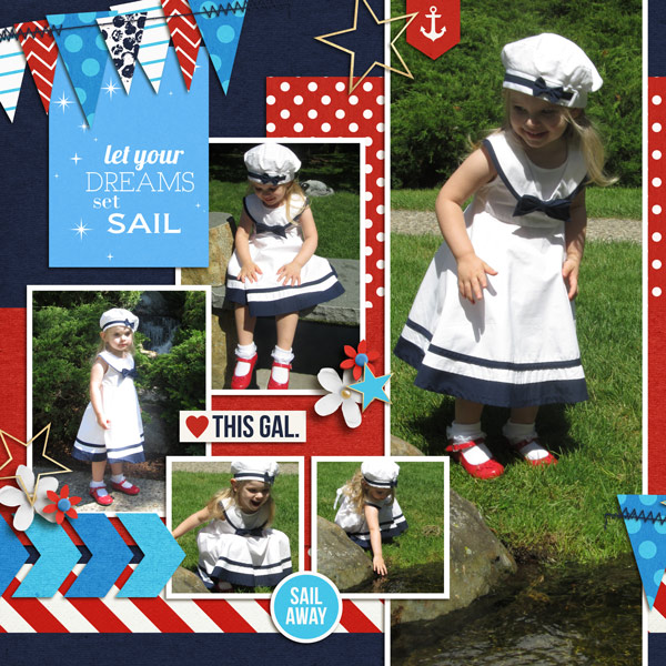 Sailor Digital Scrapbook left Page by melissa using Project Mouse (At Sea): Bundle by Britt-ish Designs & Sahlin Studio