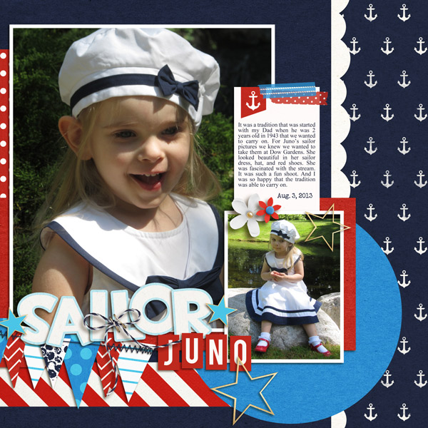 Sailor Digital Scrapbook right Page by melissa using Project Mouse (At Sea): Bundle by Britt-ish Designs & Sahlin Studio