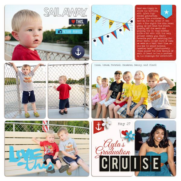 Cruise / Ferry Digital Project Life Page by plumdumpling using Project Mouse (At Sea): Bundle by Britt-ish Designs & Sahlin Studio