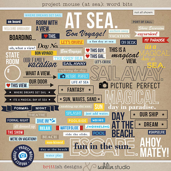 Project Mouse (At Sea): Word Bits by Britt-ish Designs and Sahlin Studio