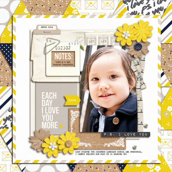 Love You by mikinenn using P.S. I Love You (Kit) by Sahlin Studio