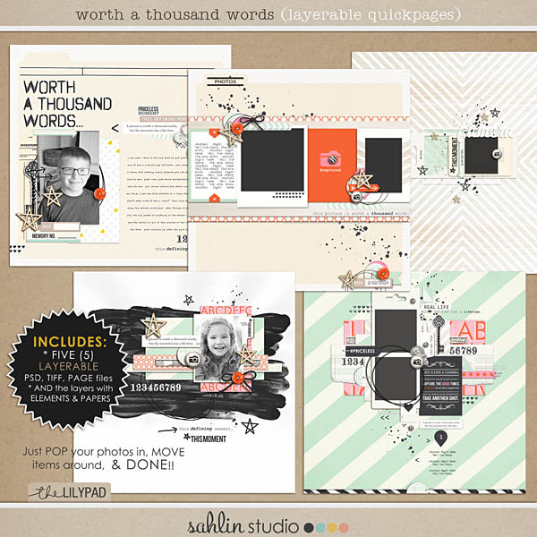 Worth A Thousand Words (Layered Quickpages) by Sahlin Studio