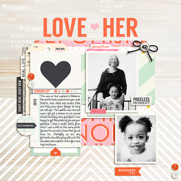 Digital Scrapbooking Layout by Tronesia using Worth A Thousand Words by Sahlin Studio
