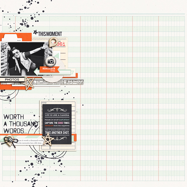 This Moment Digital Scrapbooking Layout by icajovita using Worth A Thousand Words by Sahlin Studio