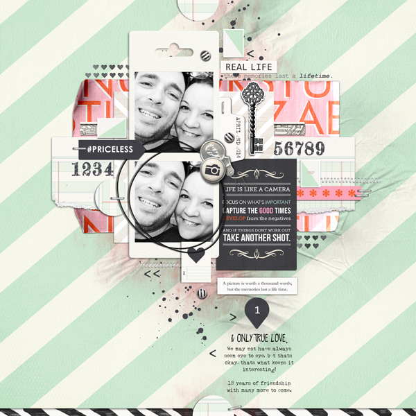 True Love Digital Scrapbooking Layout by justagirl using Worth A thousand Words by Sahlin Studio
