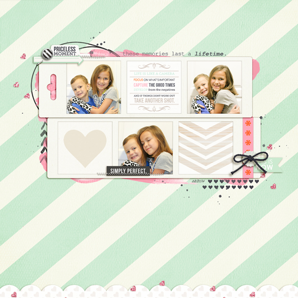 Simply Perfect Digital Scrapbooking Layout by rlma using Worth A Thousand Words by Sahlin Studio