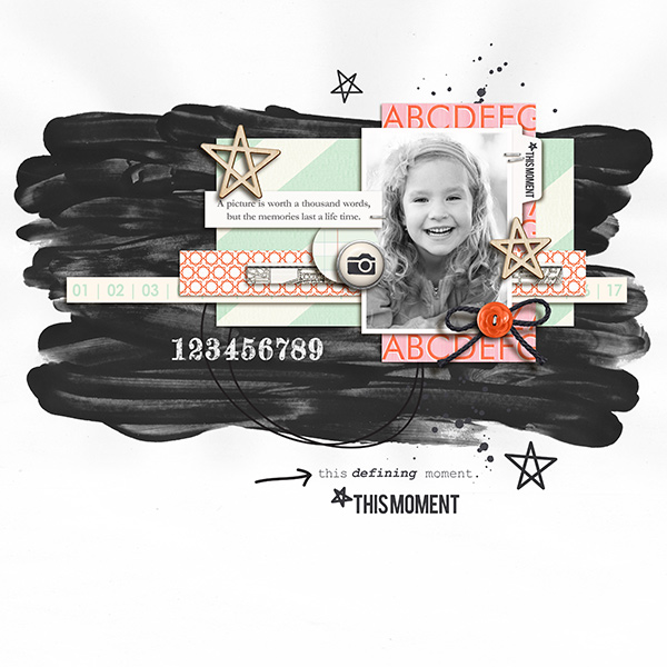 This Moment Digital Scrapbooking Layout by sucali using Worth A Thousand Words by Sahlin Studio