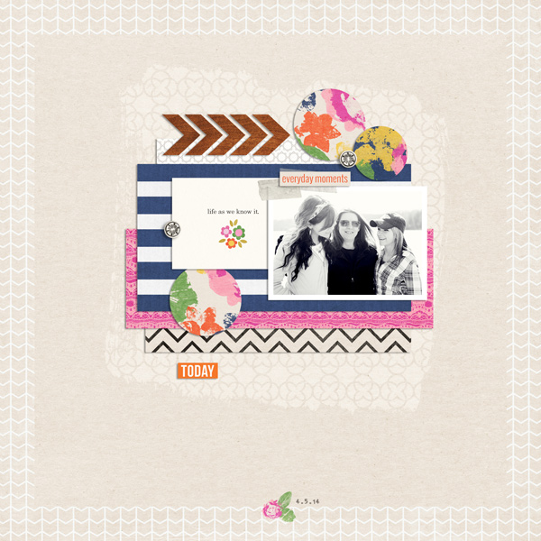 Digital Scrapbook Page by EHStudios using Life As We Know It kit by Sahlin Studio