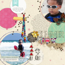 digital scrapbooking layout created by PuSticks featuring Aztec Summer by Sahlin Studio