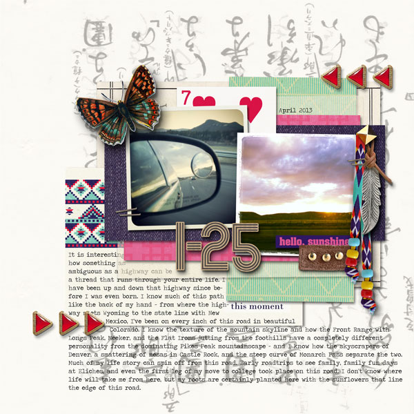 digital scrapbooking layout created by ajjones featuring Aztec Summer by Sahlin Studio