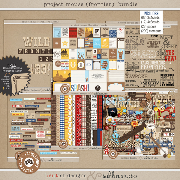 Sahlin Studio, Digital Scrapbooking DesignsNEW, Project Mouse: Days &  Washi Tape - Sahlin Studio