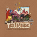 Disney Big Thunder Mountain digital scrapbook page by Kat featuring “Project Mouse: Frontier” by Britt-ish Designs and Sahlin Studio
