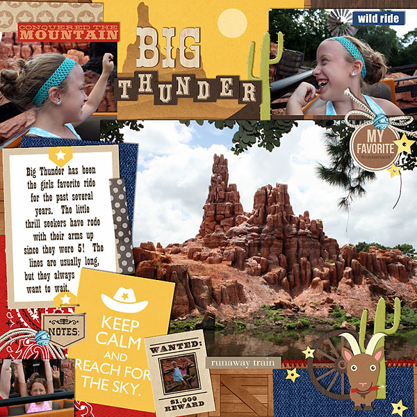 Disney Big Thunder Mountain digital page by MelindaS featuring “Project Mouse: Frontier” by Britt-ish Designs and Sahlin Studio