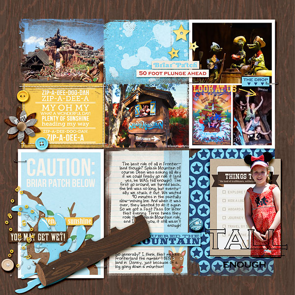 Disney Frontier Land Project Life page by amberr featuring “Project Mouse: Frontier” by Britt-ish Designs and Sahlin Studio