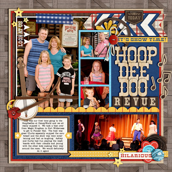 Disney HoopDeeDoo Digital scrapbook layout by cindys732003b featuring “Project Mouse: Frontier” by Britt-ish Designs and Sahlin Studio
