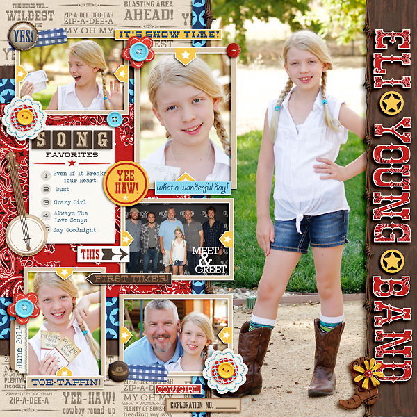 Young Band concert digital scrapbook page by pne123 featuring “Project Mouse: Frontier” by Britt-ish Designs and Sahlin Studio