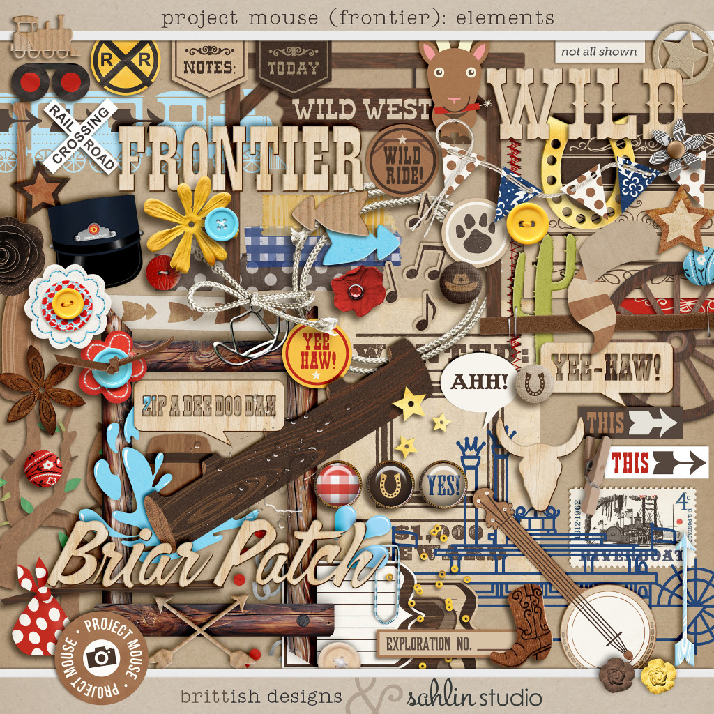 Sahlin Studio, Digital Scrapbooking DesignsProject Mouse (Adventure): Word  Snips - Sahlin Studio