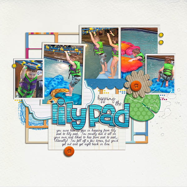 digital scrapbooking layout created by kristasahlin featuring waterpark by sahlin studio and jacque larsen