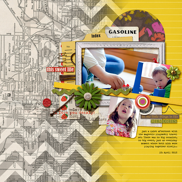 Kids FUN digital scrapbooking layout created by AmberR  featuring Retro Mod by Sahlin Studio