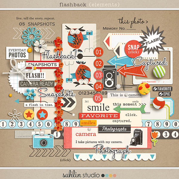 Flashback (Elements ) Digital Scrapbook  - by Sahlin Studio