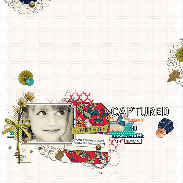 Captured digital scrapbook layout by louso featuring Documentary by Sahlin Studio