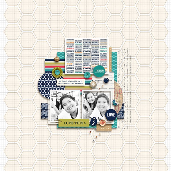Love This digital scrapbook layout by margelz featuring Documentary by Sahlin Studio
