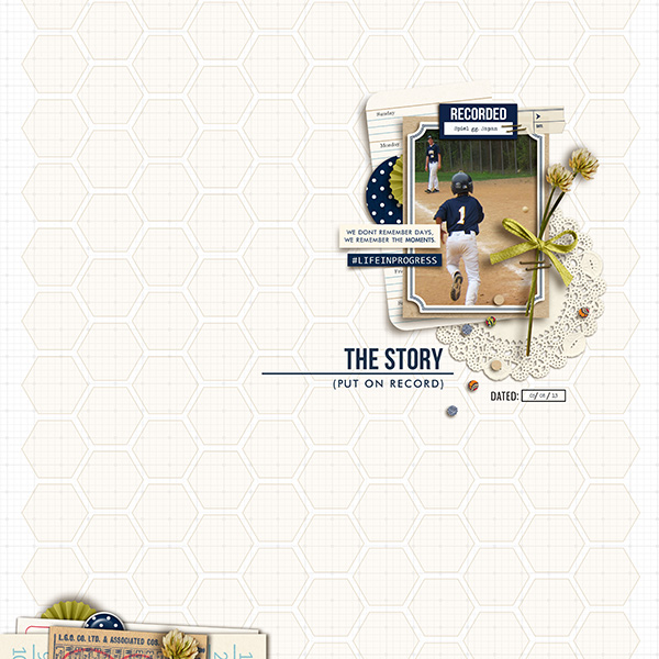 The Story digital scrapbook layout by sucali featuring Documentary by Sahlin Studio