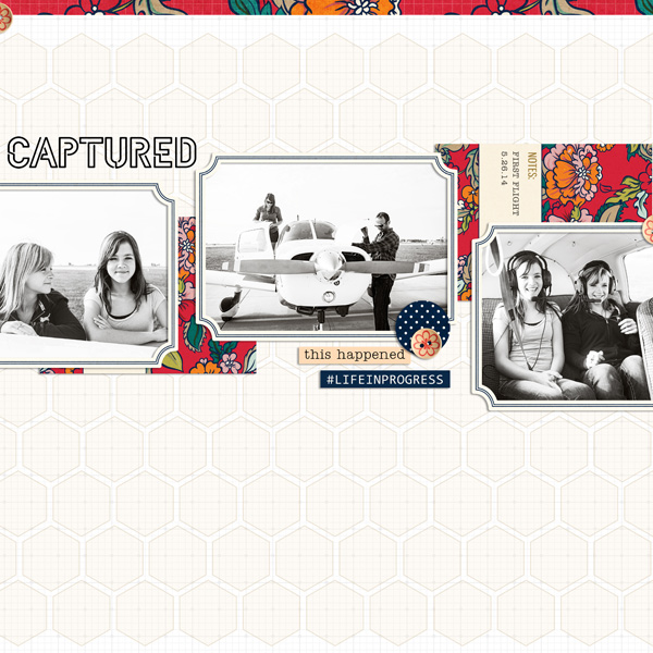 Captured digital scrapbook layout by EHStudios featuring Documentary by Sahlin Studio