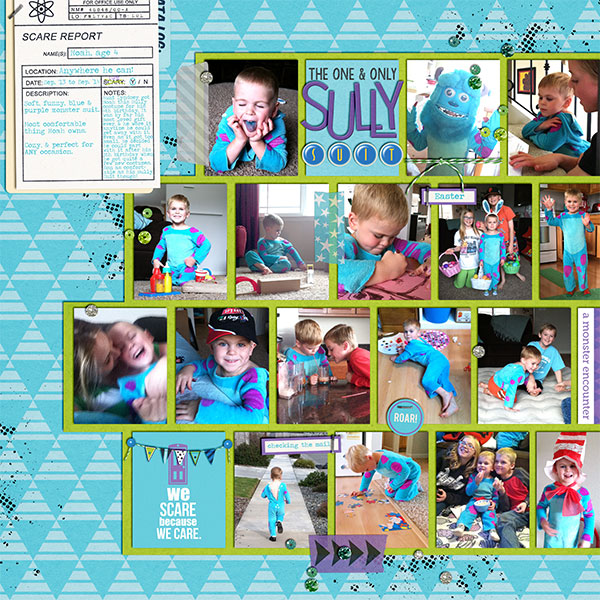The One and only Sully digital scrapbook page by kelsy featuring Project Mouse (Tomorrow) by Britt-ish Designs and Sahlin Studio