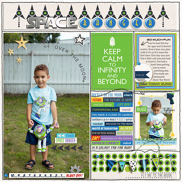 Disney Buzz Light Year toy digital scrapbook page by mrivas2181 featuring Project Mouse (Tomorrow) by Britt-ish Designs and Sahlin Studio