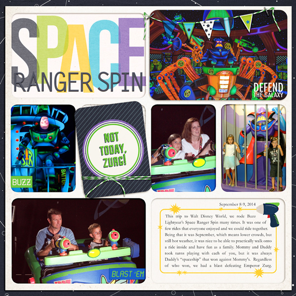 Disney Tomorrowland Space Ranger Spin digital project life by rlma featuring Project Mouse (Tomorrow) by Britt-ish Designs and Sahlin Studio