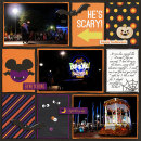 Disney Halloween digital project life page by MelanieB featuring Project Mouse: Villains (cards & autographs) by Britt-ish Designs and Sahlin Studio