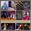 Disney's Not So Scary Halloween Party Project Life page by rlma featuring Project Mouse: Villains (cards & autographs) by Britt-ish Designs and Sahlin Studio