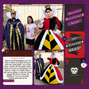 Meet And Greet with Disney's Queen of Hearts and Evil Queen digital scrapbook layout by snowdrop featuring Project Mouse: Villains (cards & autographs) by Britt-ish Designs and Sahlin Studio