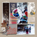 digital scrapbook layout created by amberr featuring autumn frost by sahlin studio