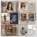Fall digital project life page created by mrivas2181 featuring autumn frost by sahlin studio