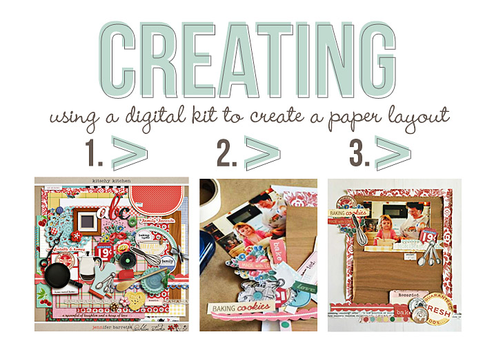 EASY STEPS in using a Digital Kit to Create a Paper Layout