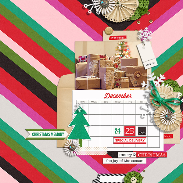 December digital layout by Damayanti featuring making spirits bright: (collection) by sahlin studio 