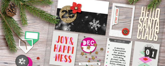 Memory Pocket Monthly Subscription - JOY Perfect for Project Life or December Daily albums!!