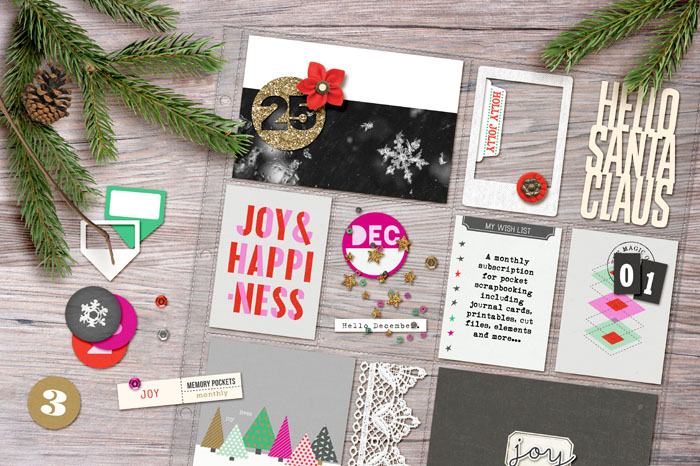 Memory Pocket Monthly Subscription - JOY  Perfect for Project Life or December Daily albums!!