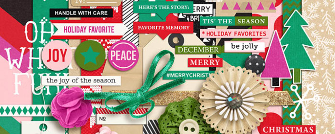 making spirits bright: (kit) by sahlin studio Perfect for using in your December Daily or Project Life albums!