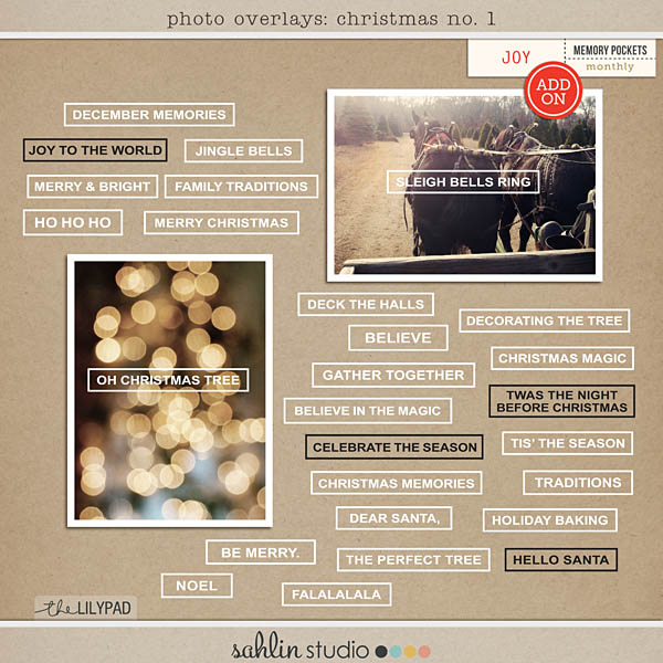 photo overlays: christmas by sahlin studio