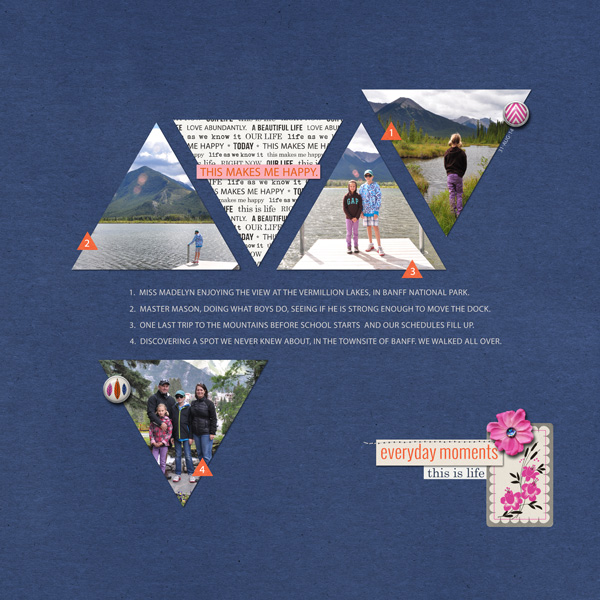 FUN Triangle digital scrapbook layout created by ctmm4 featuring template and products by sahlin studio