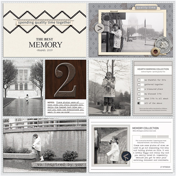 The Best Memory pocket scrapbooking double page by mrivas2181 featuring Chesterfield Kit by Sahlin Studio 