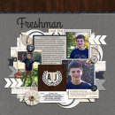 Freshman digital scrapbook page by norton94 featuring Chesterfield Kit by Sahlin Studio