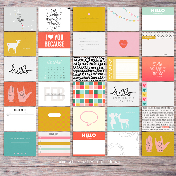 Memory Pockets Monthly: HELLO by The LilyPad Designers & Sahlin Studio - Perfect for your Project Life albums!