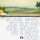 LIfe is Pretty Good digital scrapbook page by sucali featuring Moments Templates by Amy Martin and Sahlin Studio