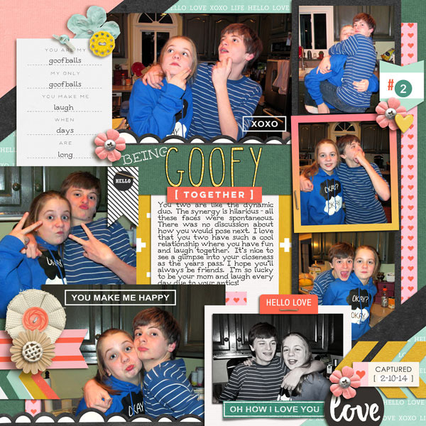 Being Goofy digital scrapbooking page by norton94 using MPM Hello and Add Ons by Sahlin Studio
