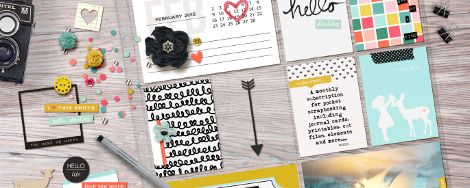 Memory Pockets Monthly: HELLO by The LilyPad Designers & Sahlin Studio - Perfect for your Project Life albums!