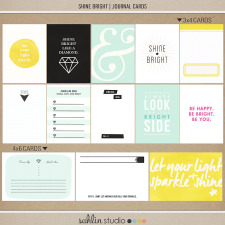 Shine Bright (Journal Cards) by Sahlin Studio - Perfect for Project Life albums!! Shine like a Diamond!
